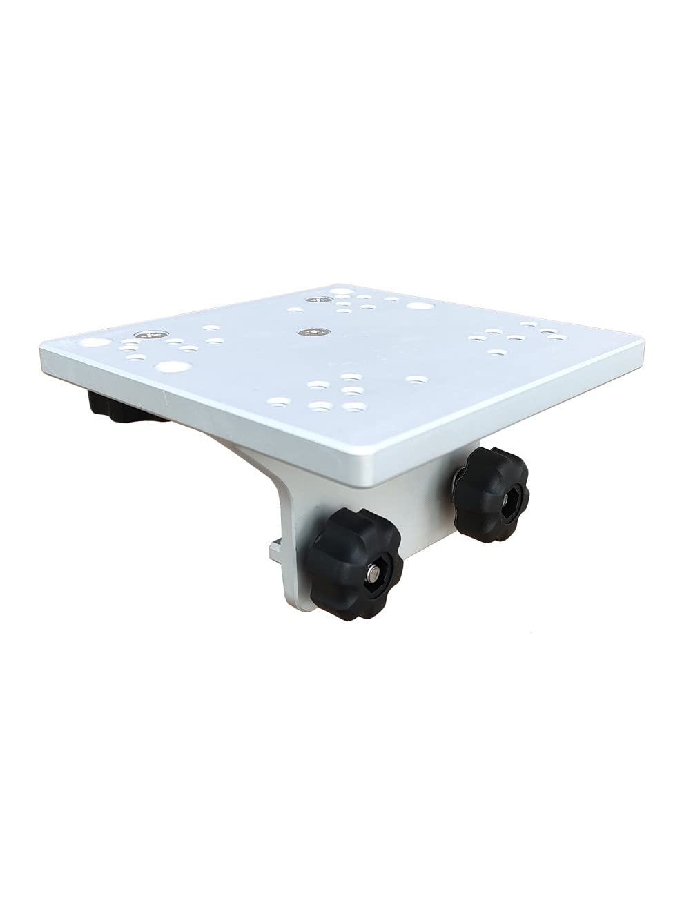 Brocraft universal downrigger bracket on track enables quick repositioning for versatile trolling.