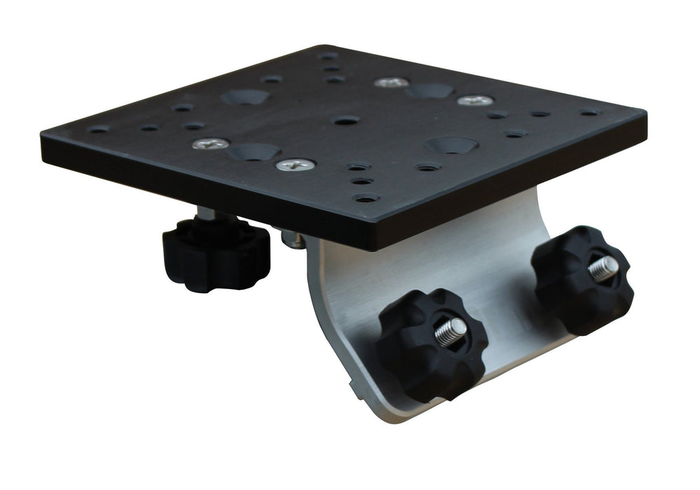Brocraft universal track bracket on 6in x 6in platform with 45-degree tracks