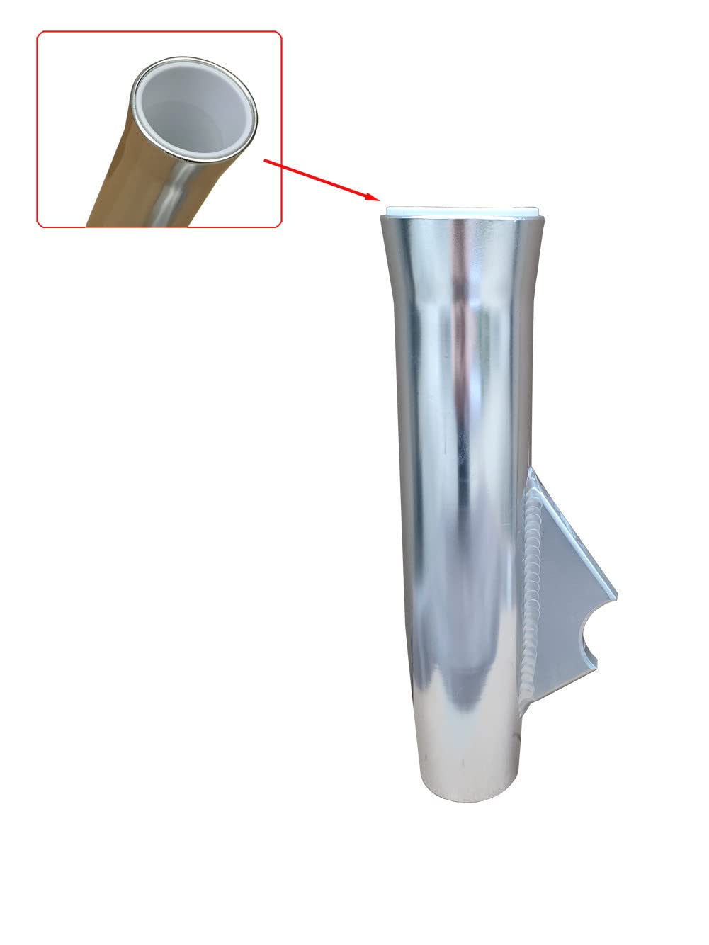 Brocraft weld-on 10-inch rod holder designed for rails and posts