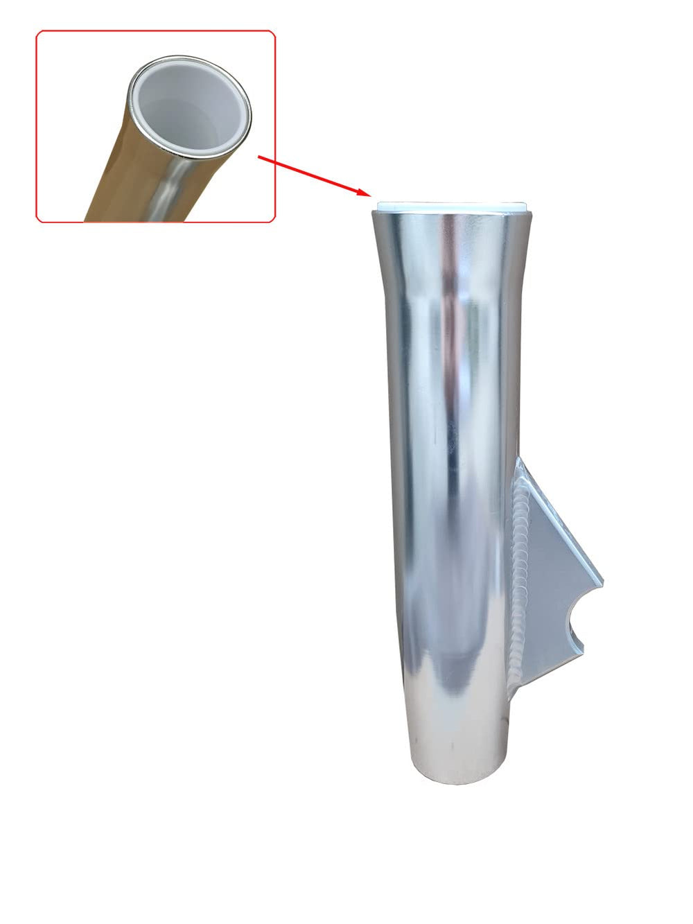 Brocraft weld-on 10-inch rod holder designed for rails and posts