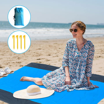 BRONOM Beach Canopy in-use with four people demonstrates roomy shelter.