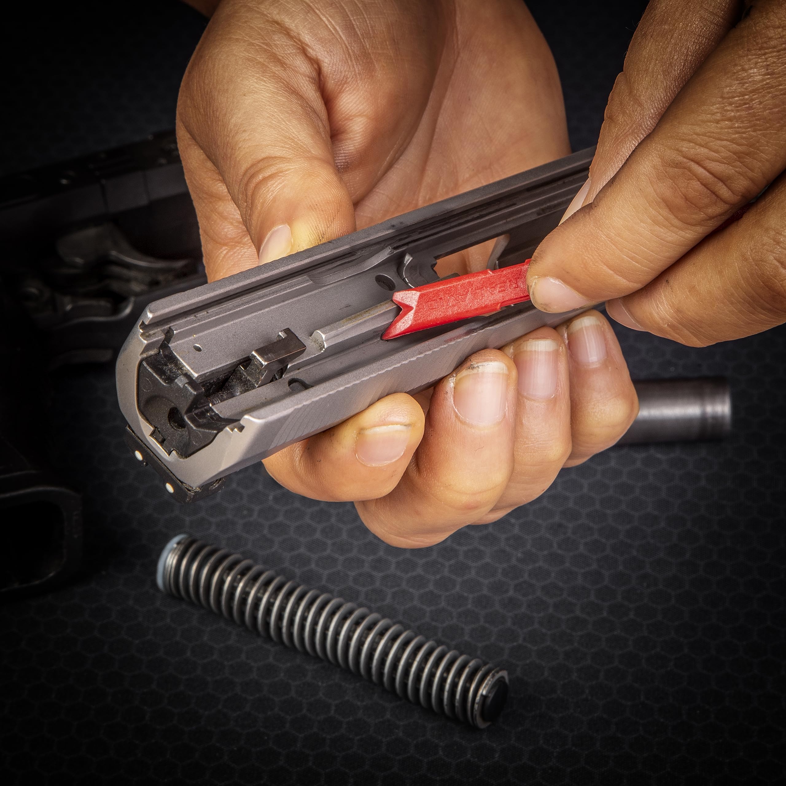 Bronze stiff-bristle scrub brush and carbon removal tools