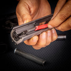 Bronze stiff-bristle scrub brush and carbon removal tools