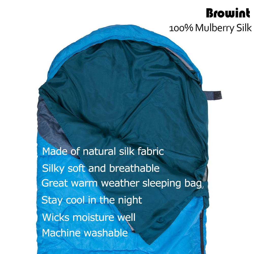 BROWINT silk liner is machine washable for easy care
