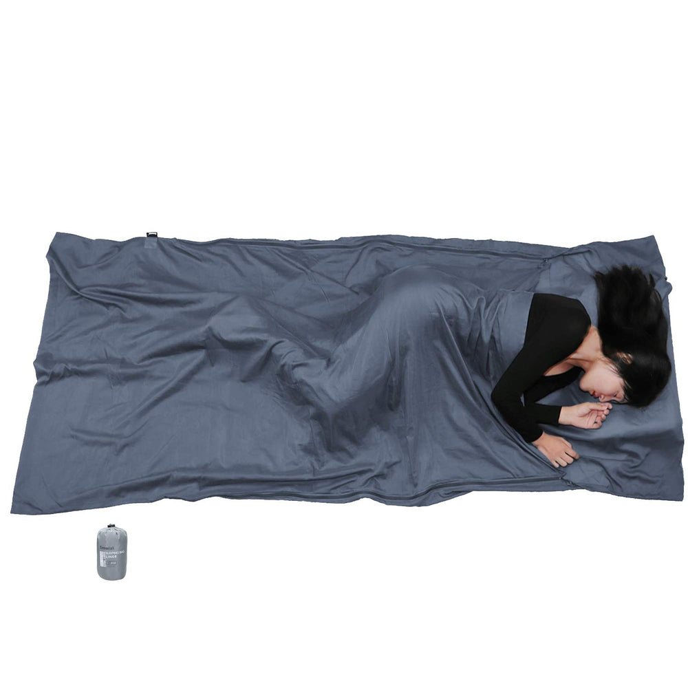 BROWINT travel sheet with double zippers for easy side-entry while traveling