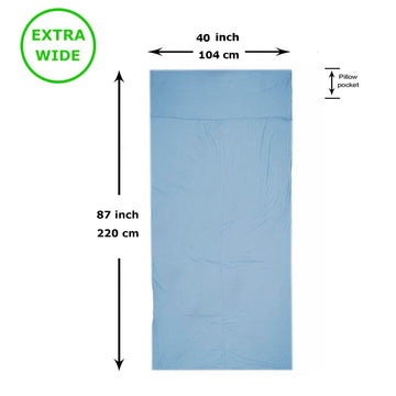 BROWINT mummy hooded liner with drawstrings blocks bugs and regulates cooling