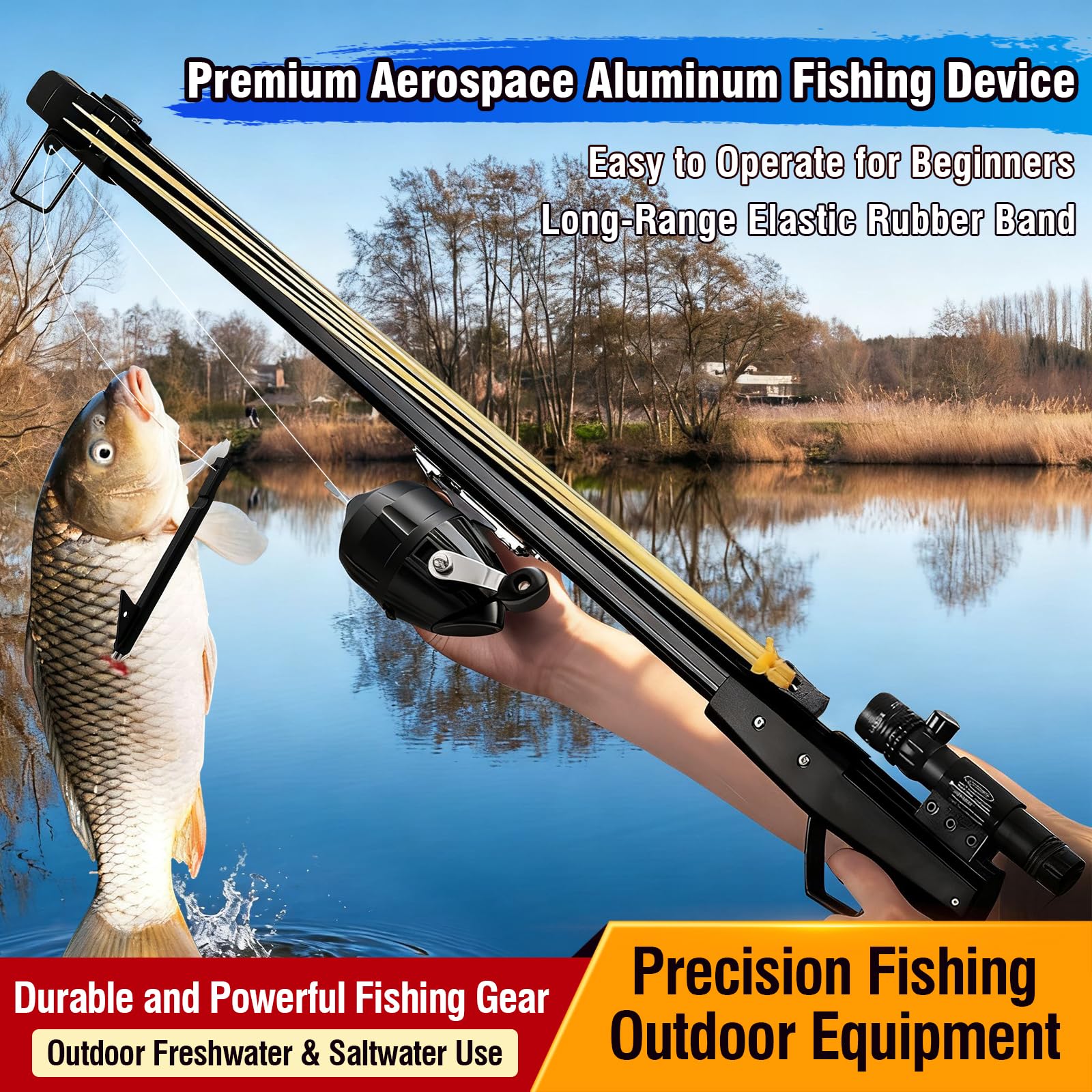 BrownDate slingshot reel system in action for smooth line control
