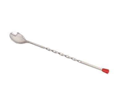 Browne Foodservice bar spoon 11-inch for precise stirring and tall-glass cocktails.