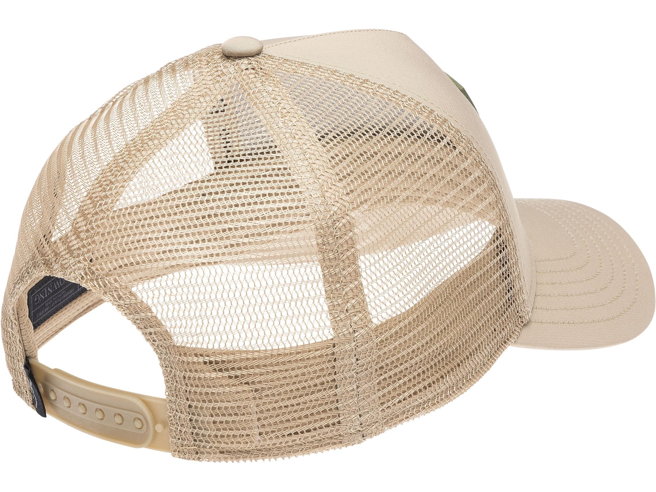 Browning Newton cap side view in tan, mid-profile design for versatile outdoor use