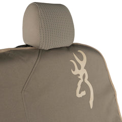 Mesh front pockets and sewn-in storage pouch on Browning cover