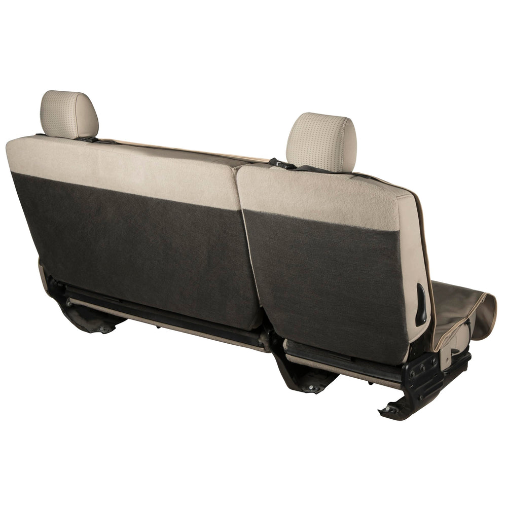 Browning bench seat cover with durable water-repellent fabric for muddy days