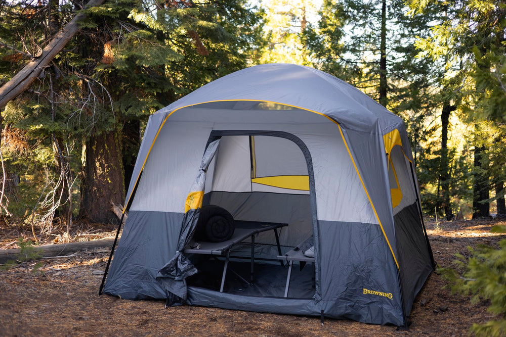Browning Big Horn 5 tent large door with awning for protected entry