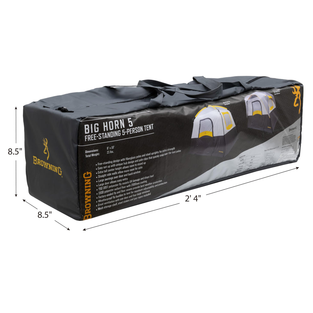 Browning Big Horn 5 tent fiberglass and steel poles assembly