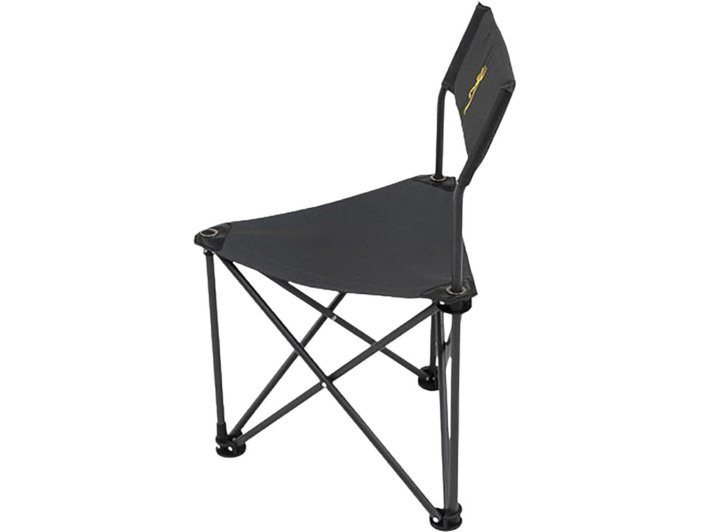 Browning Dakota chair angled backrest supports long sits around camp.