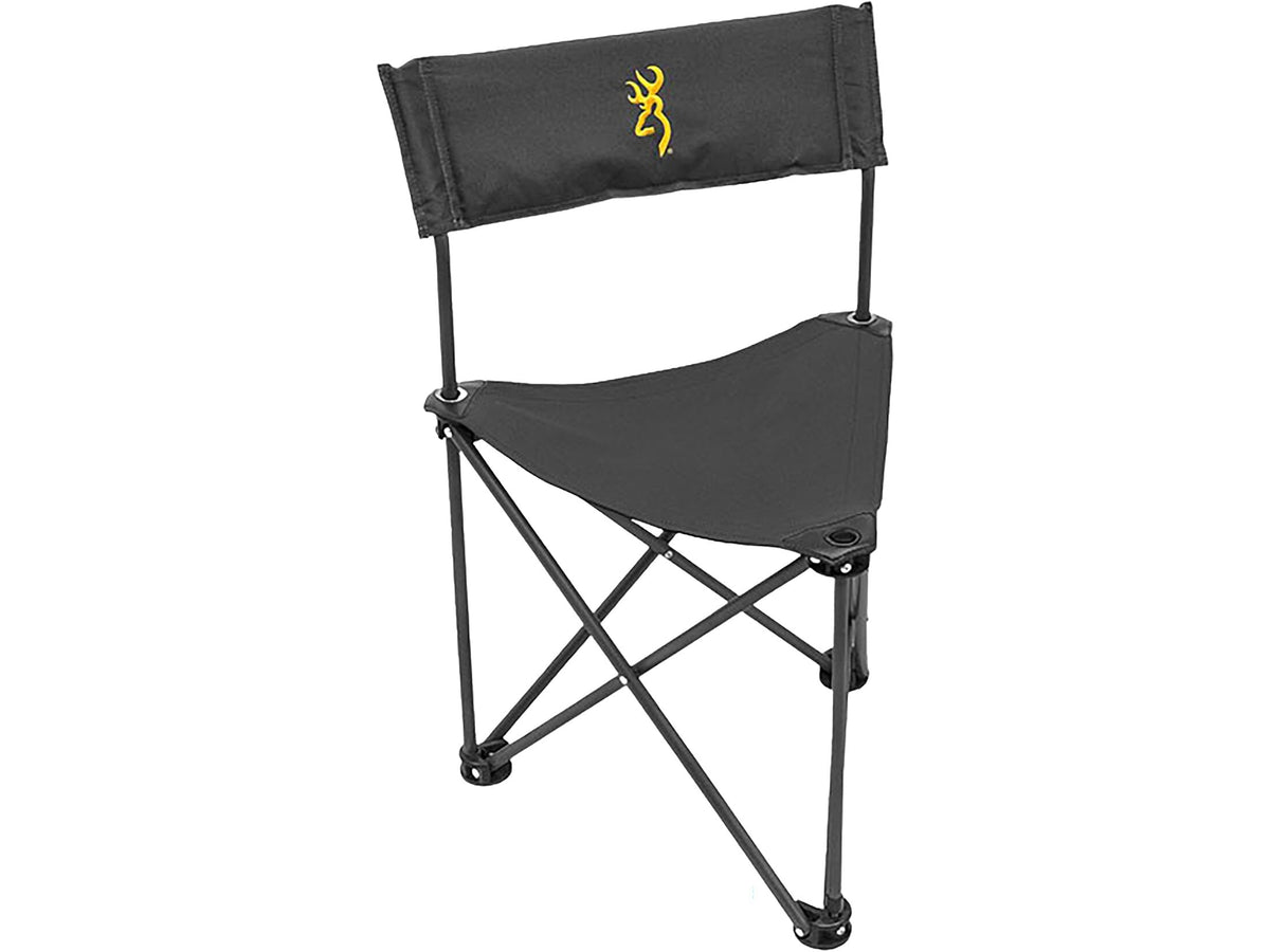 Browning Dakota chair folded compact for easy transport and storage.