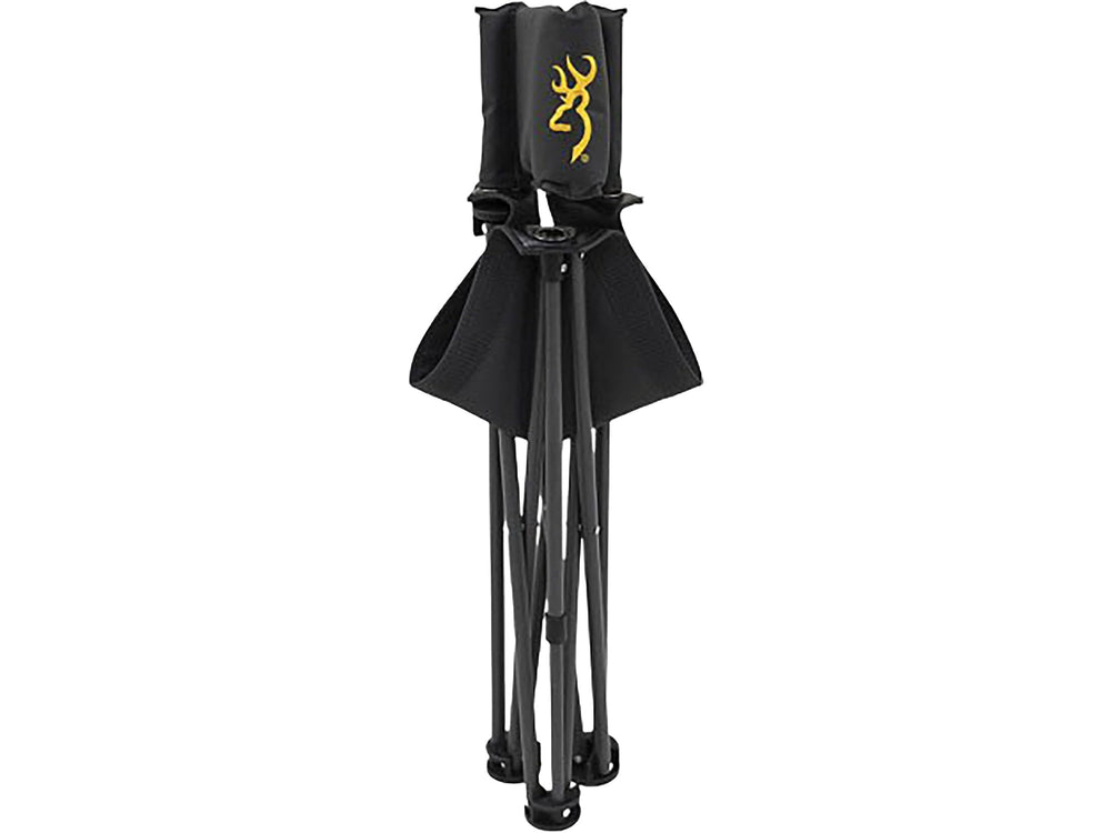 Browning Dakota chair includes a shoulder carry bag for hands-free transport.