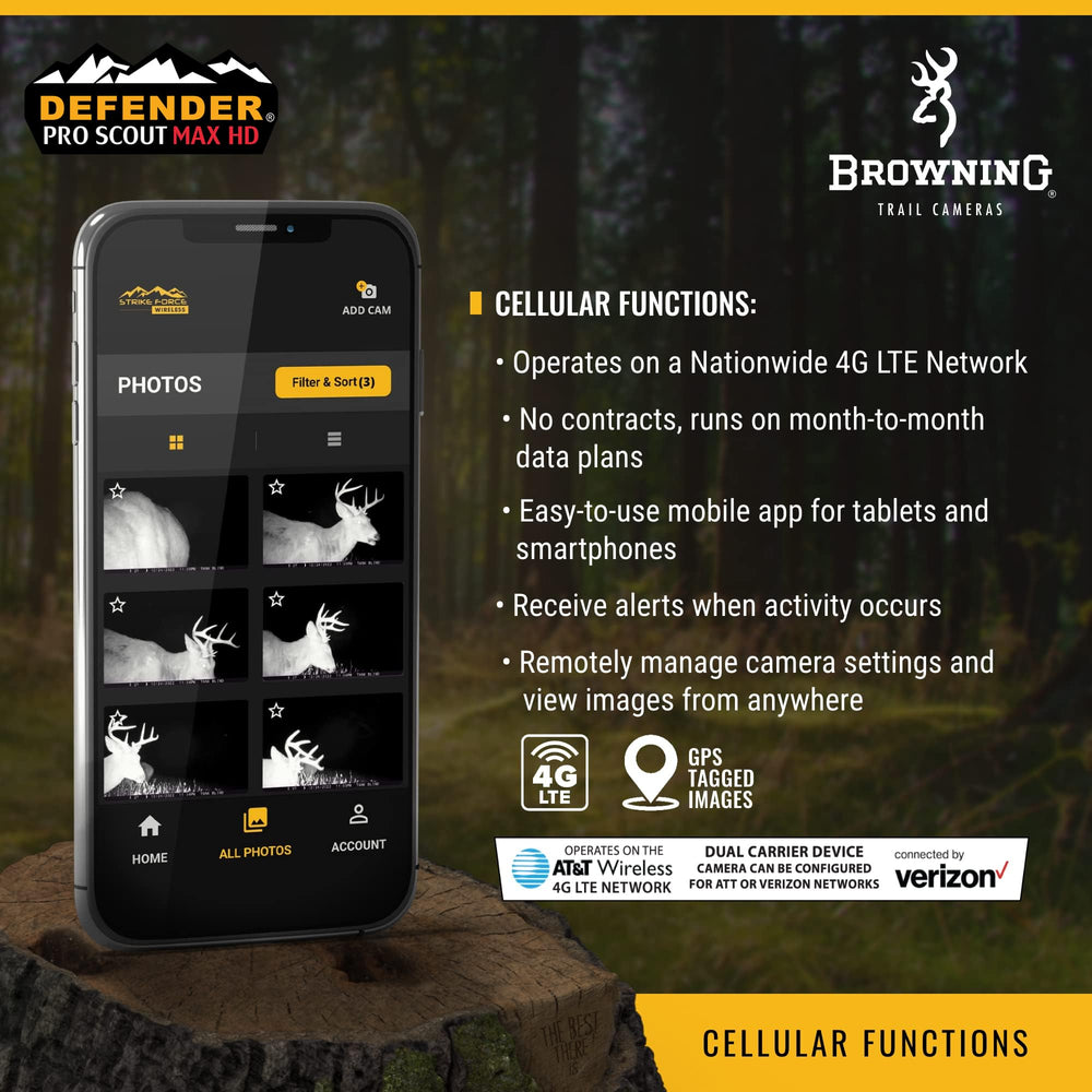 Browning Defender Pro Scout Max HD 100-foot detection range in open terrain