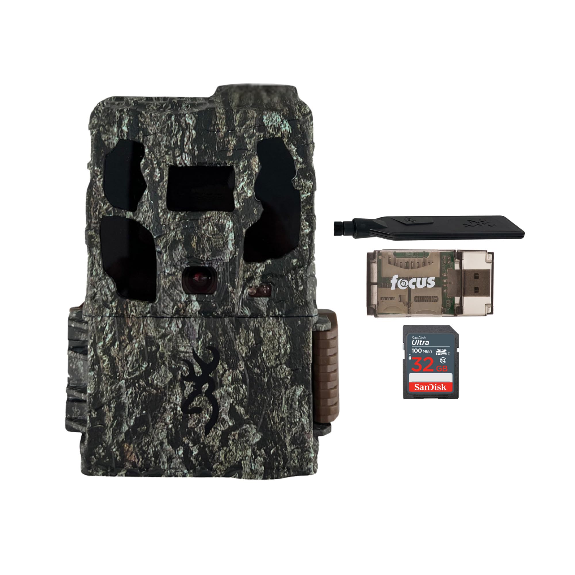 Browning Defender Pro Scout Max camera front view for crisp 46MP wildlife captures.
