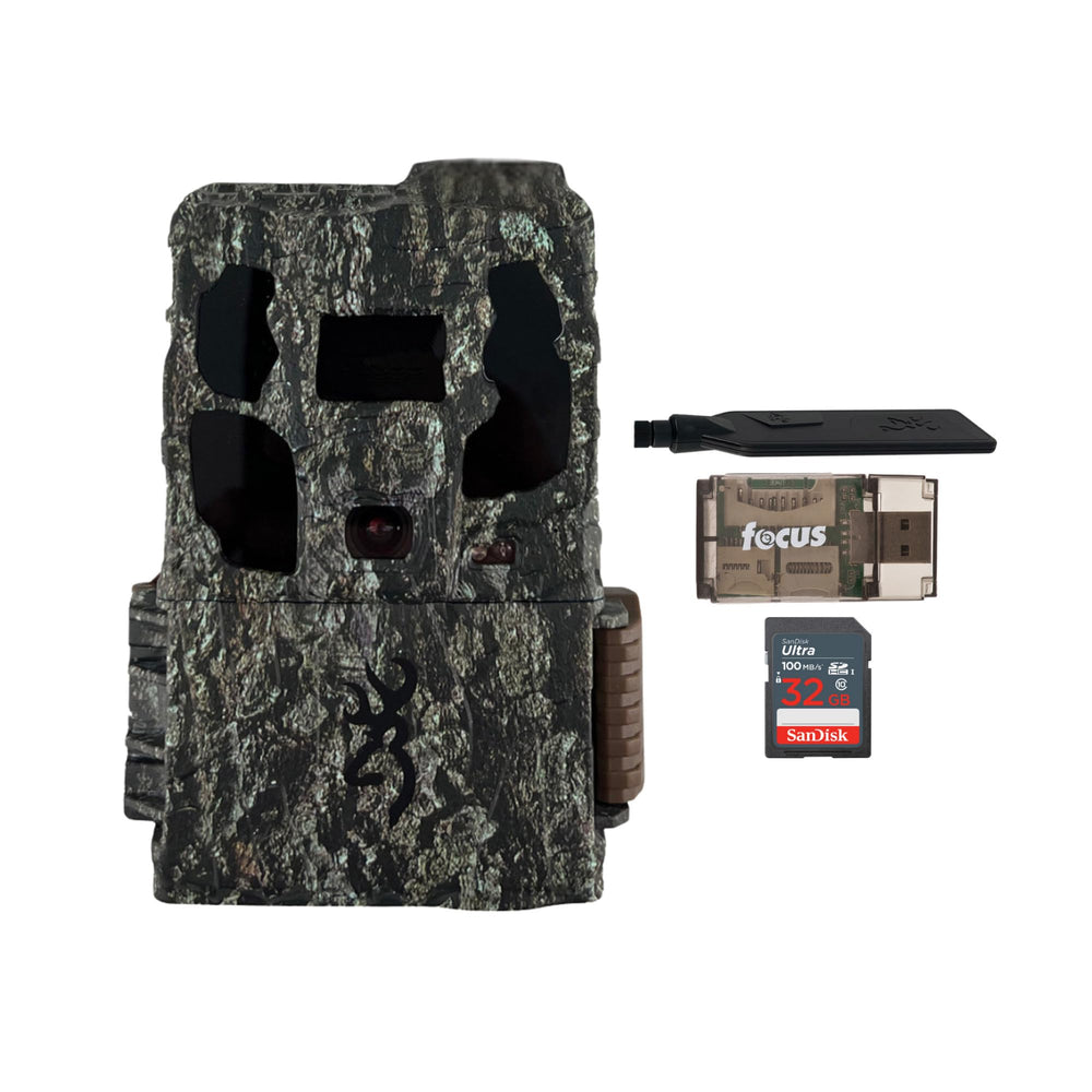 Browning Defender Pro Scout Max camera front view for crisp 46MP wildlife captures.