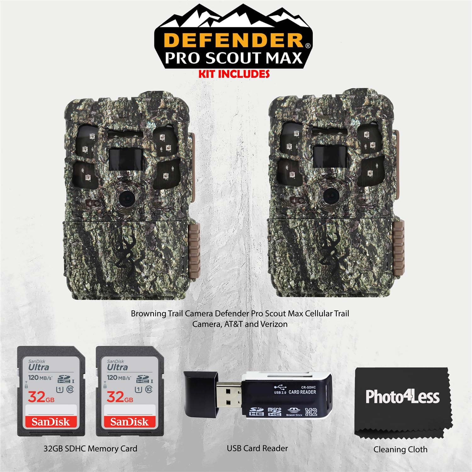 Browning Defender Pro Scout Max night vision image with Radiant6 clarity for nocturnal visits