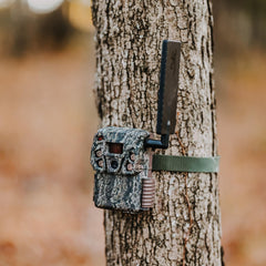 Browning Defender Vision Pro AI camera night view shows bright infrared illumination