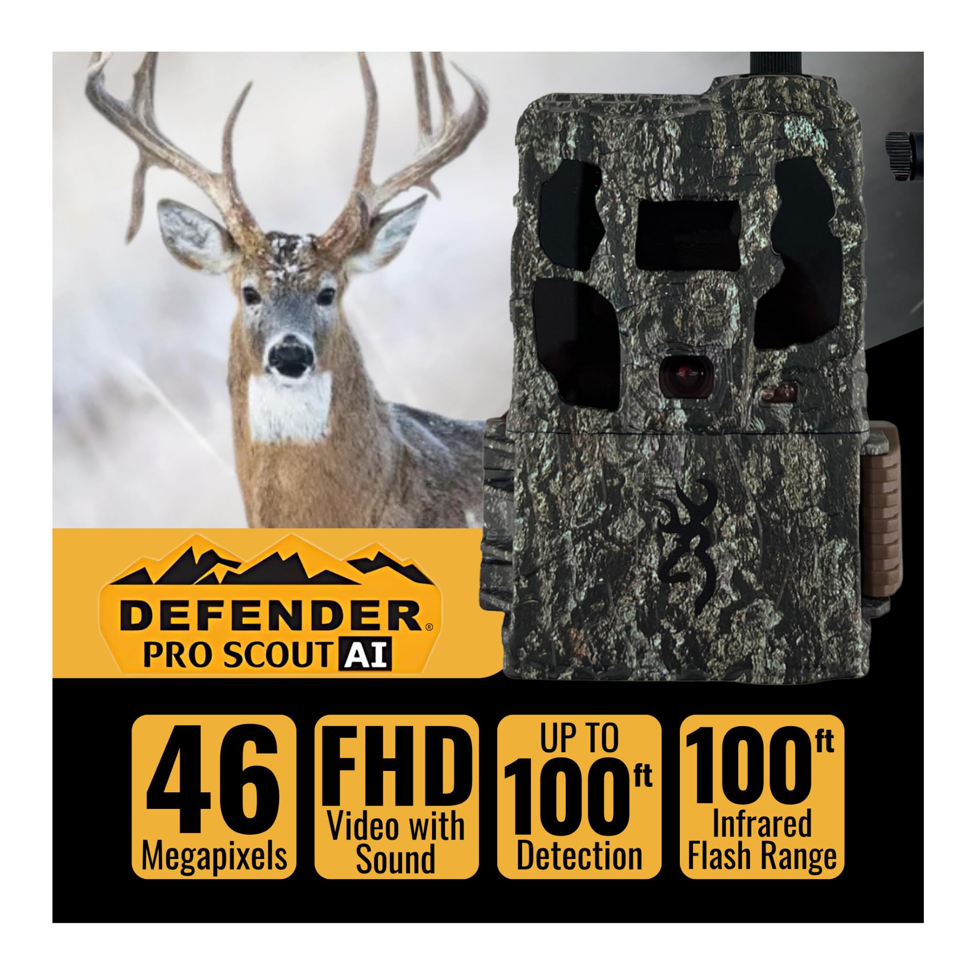 Browning Defender Pro Scout Max AI tagging detects species in photos