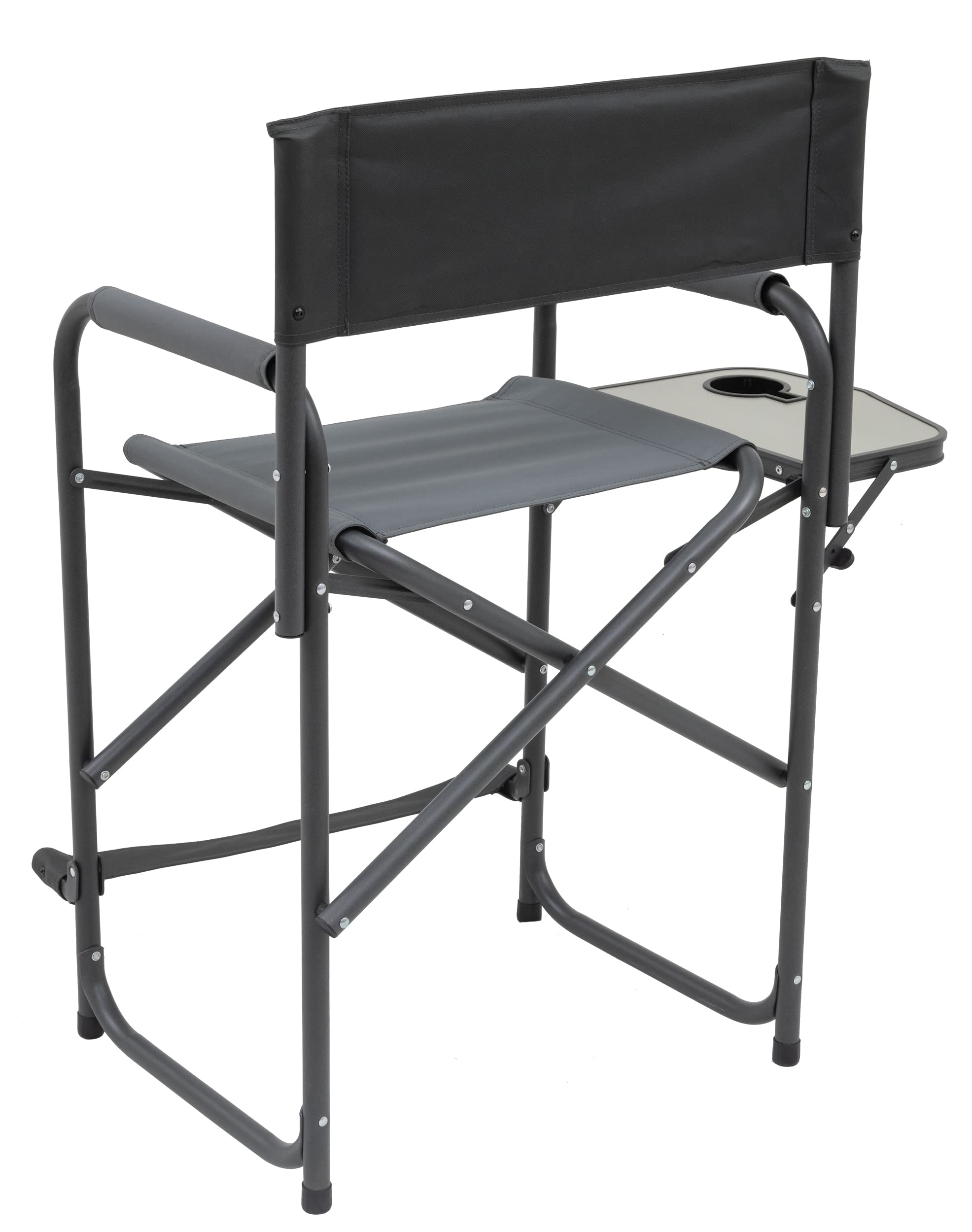 Browning Directors Chair flip-down footrest adds comfort for long sessions.