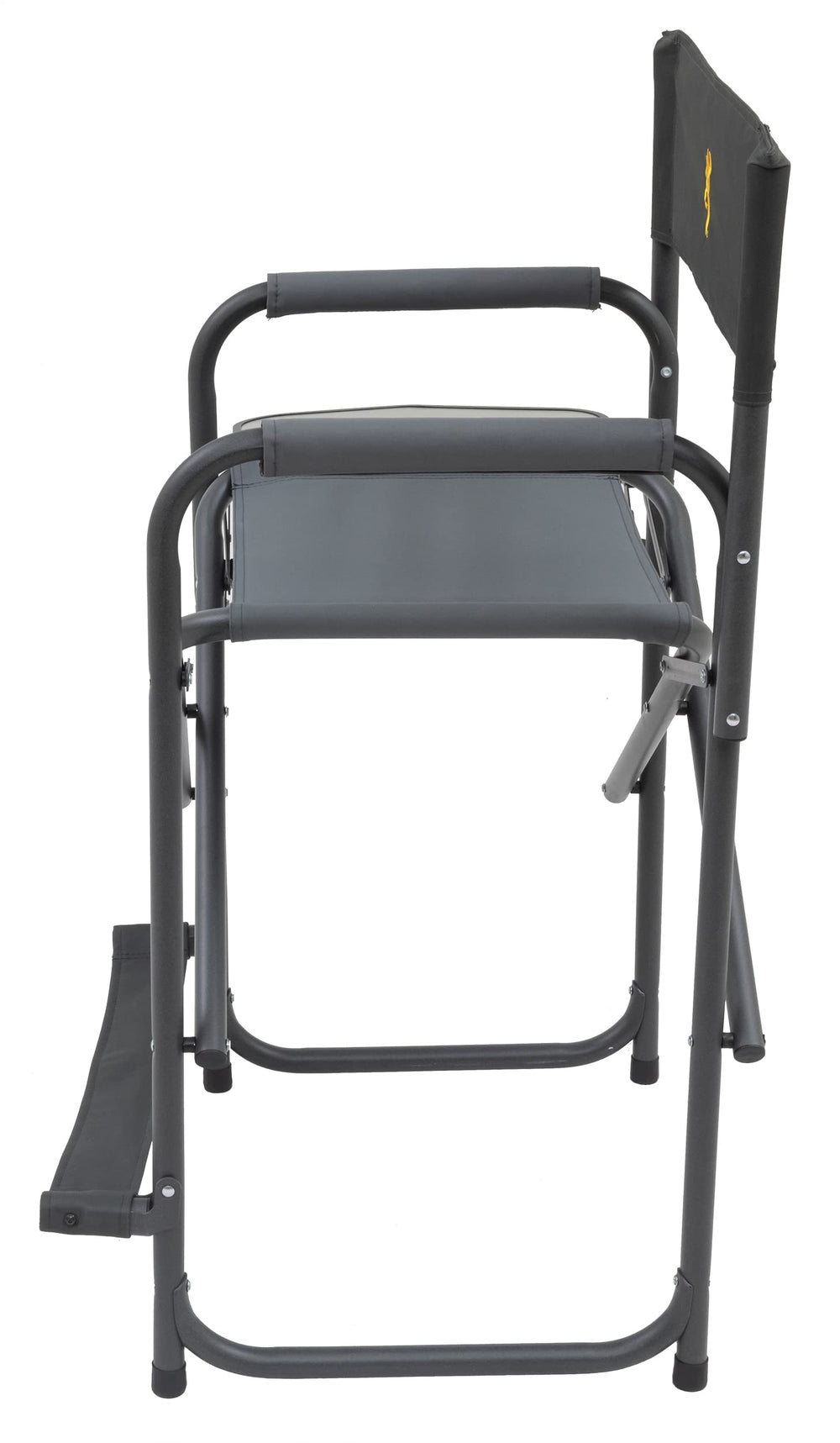 Browning Directors Chair padded armrests provide cushioned support for lounging.