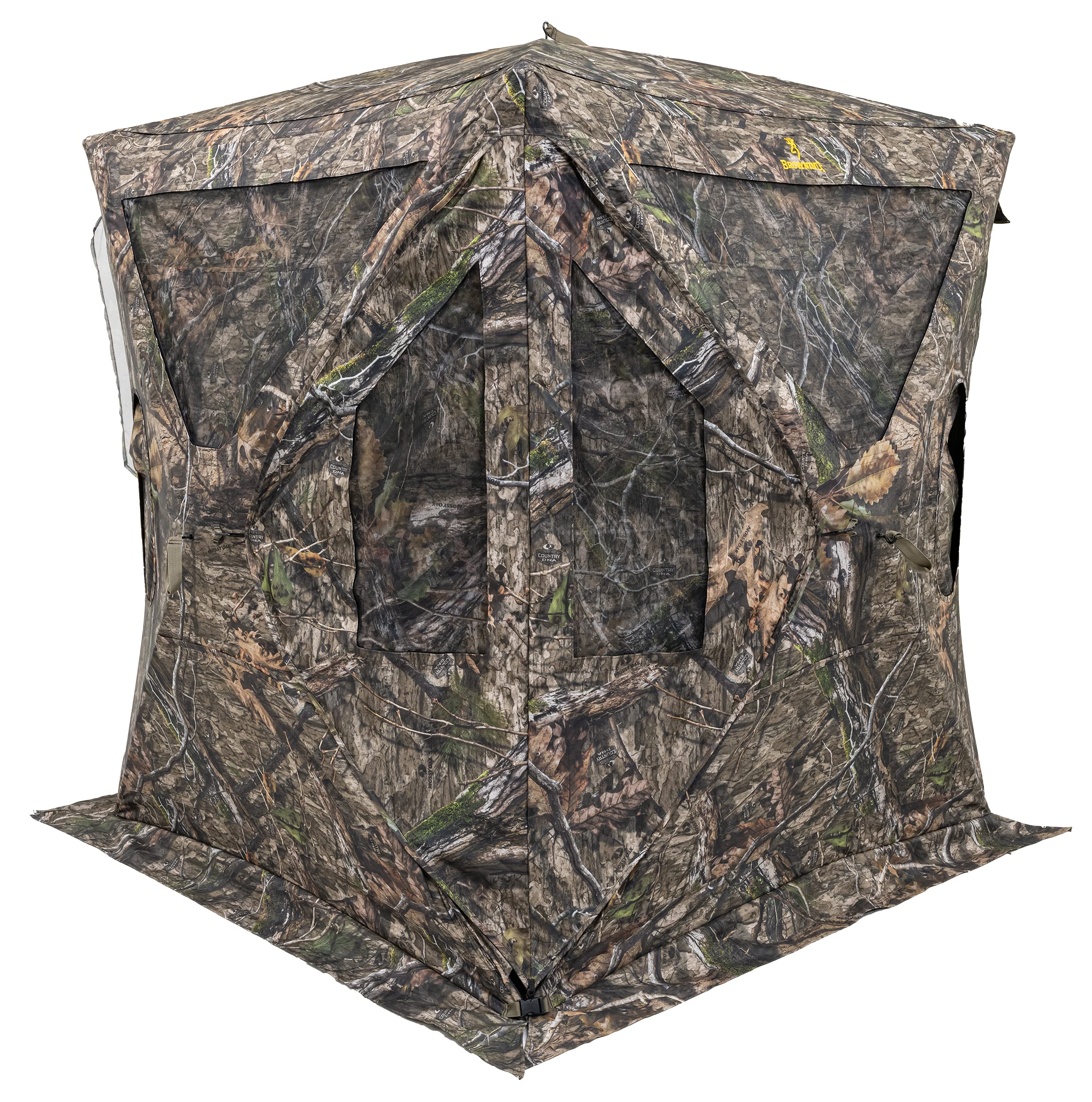 Browning Evade tent blind in camouflage fabric for stealthy concealment