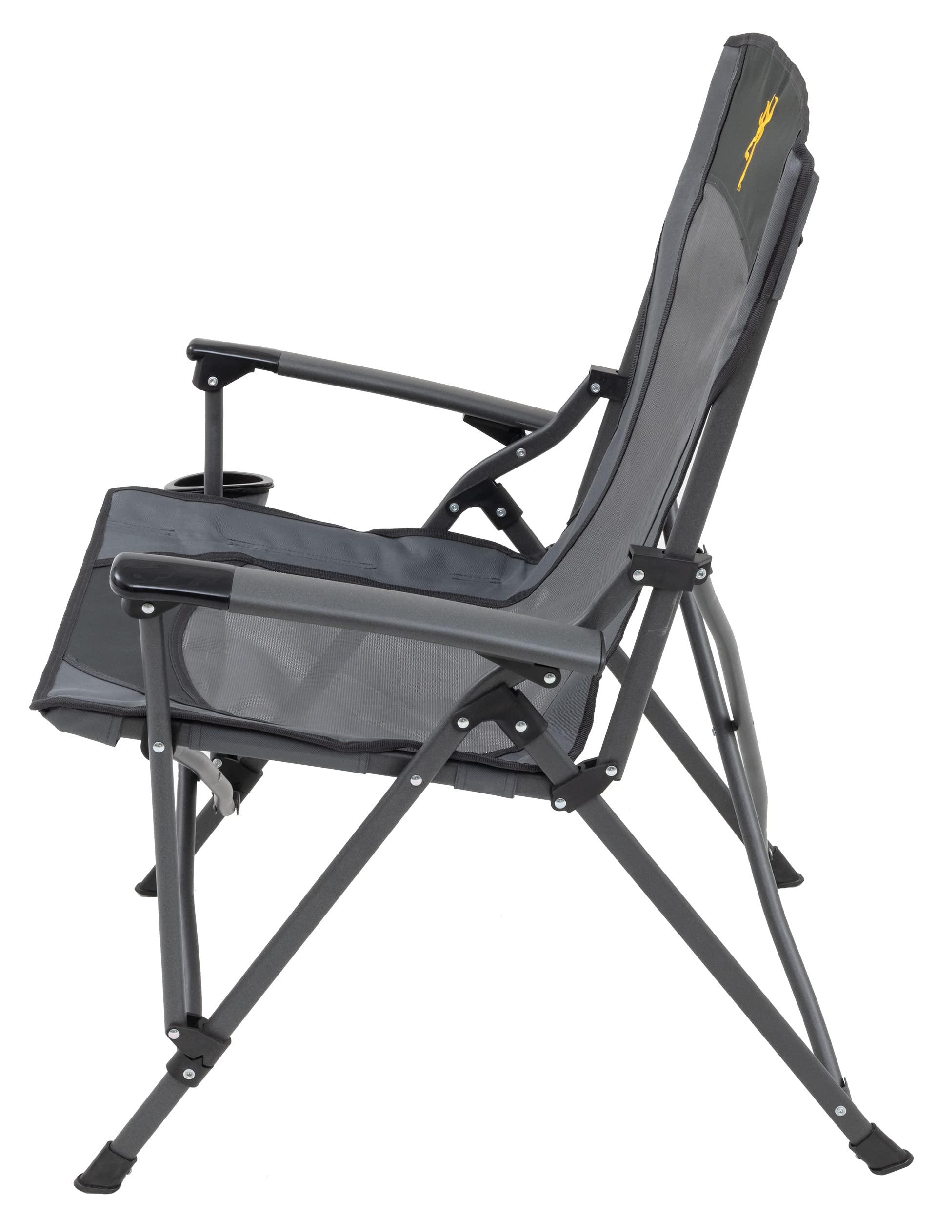 Browning chair with shoulder carry bag simplifies carrying to events