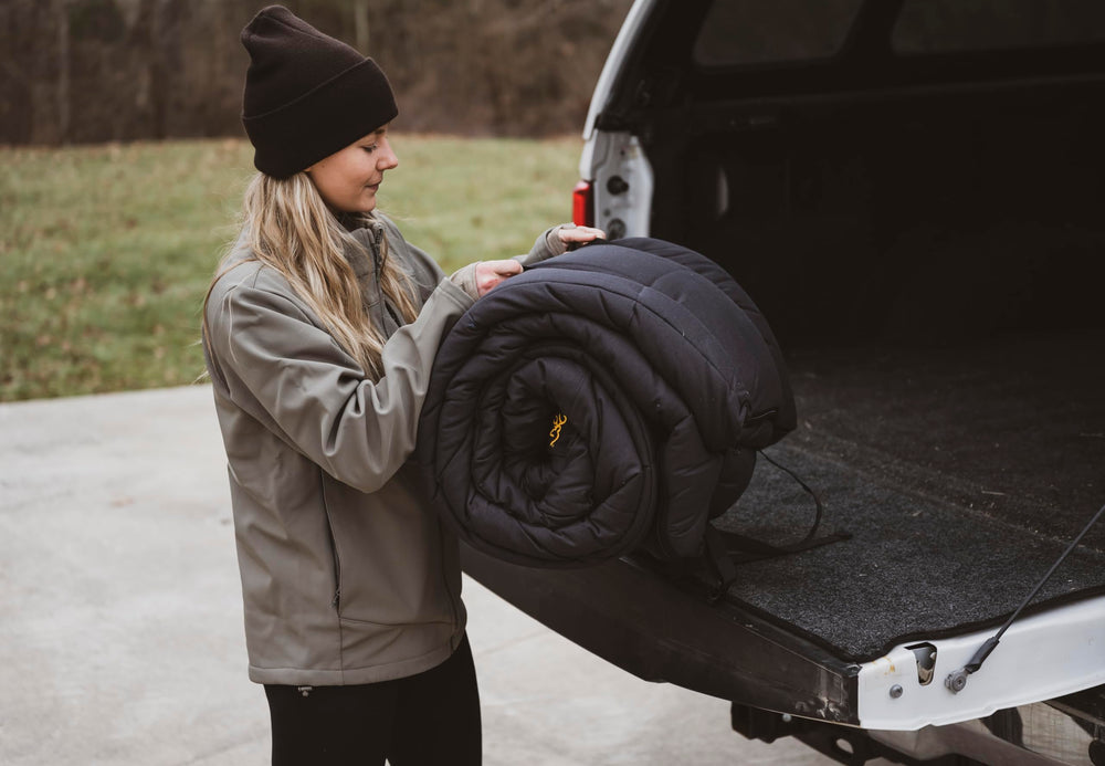 Browning Klondike roll-up straps for secure packing and transport