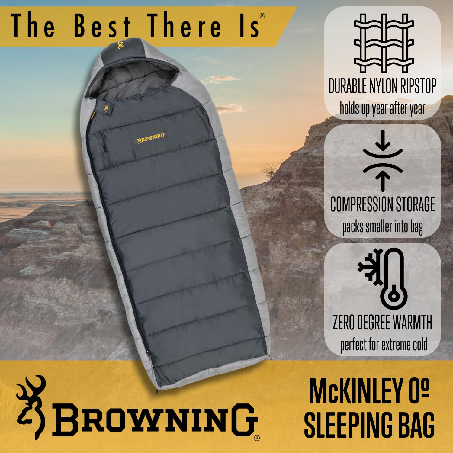 Browning McKinley roomy 90x36 rectangle design supports movement.