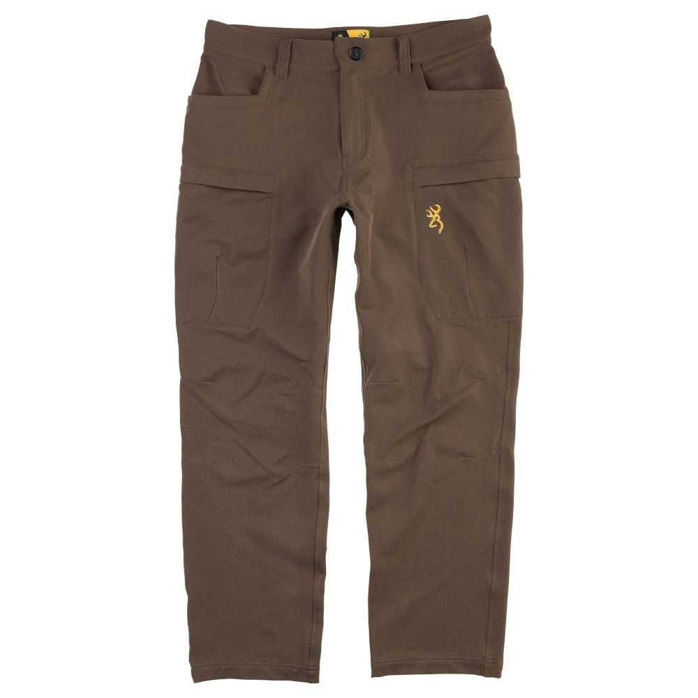 Browning Pahvant Pro pant Major Brown size 40 front view highlights durable polyester double-weave