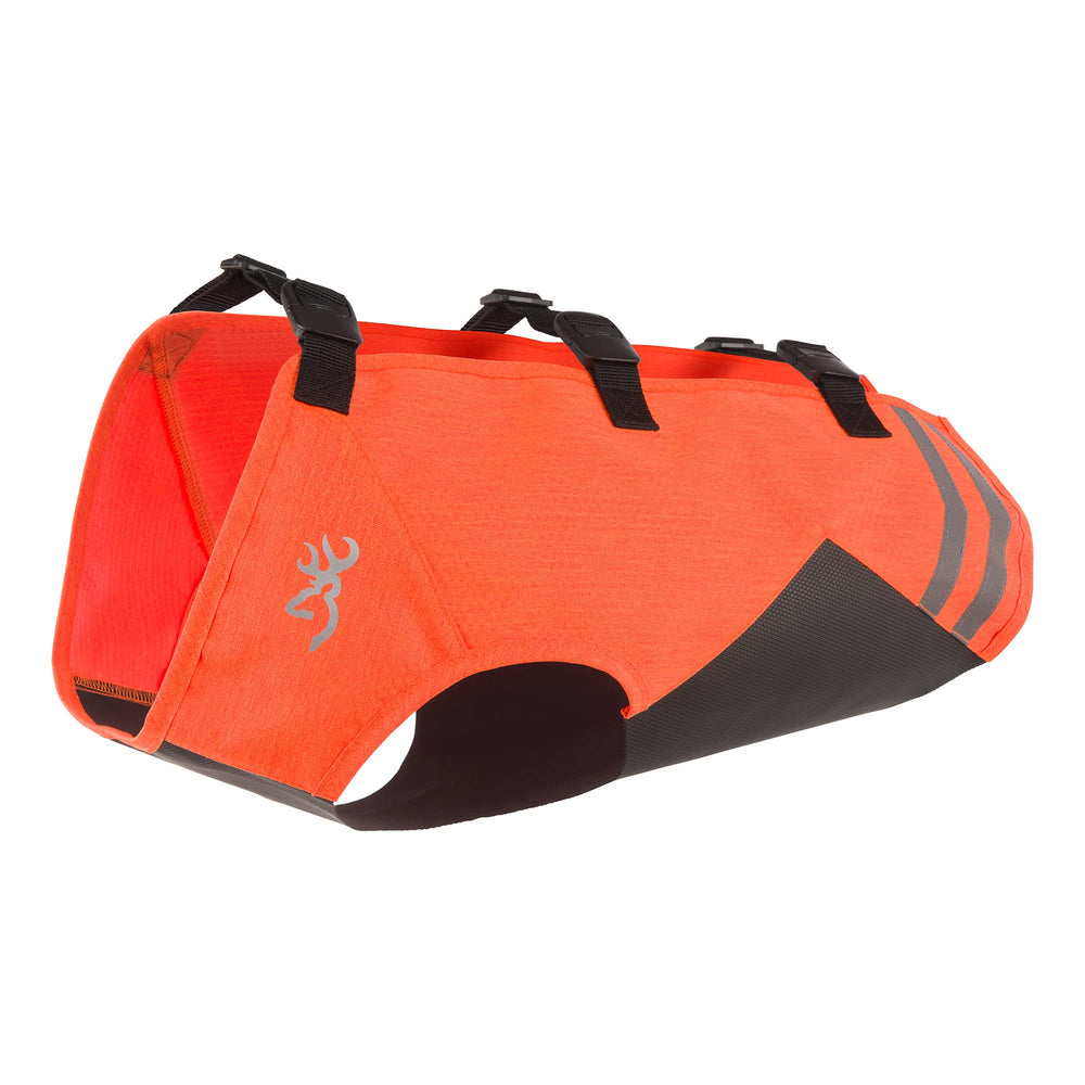 Browning pet vest hi-vis orange with full coverage for visibility