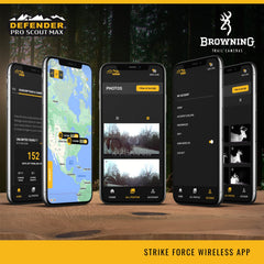 Browning Pro Scout Max GPS-tagged images capture precise location for map-based scouting.