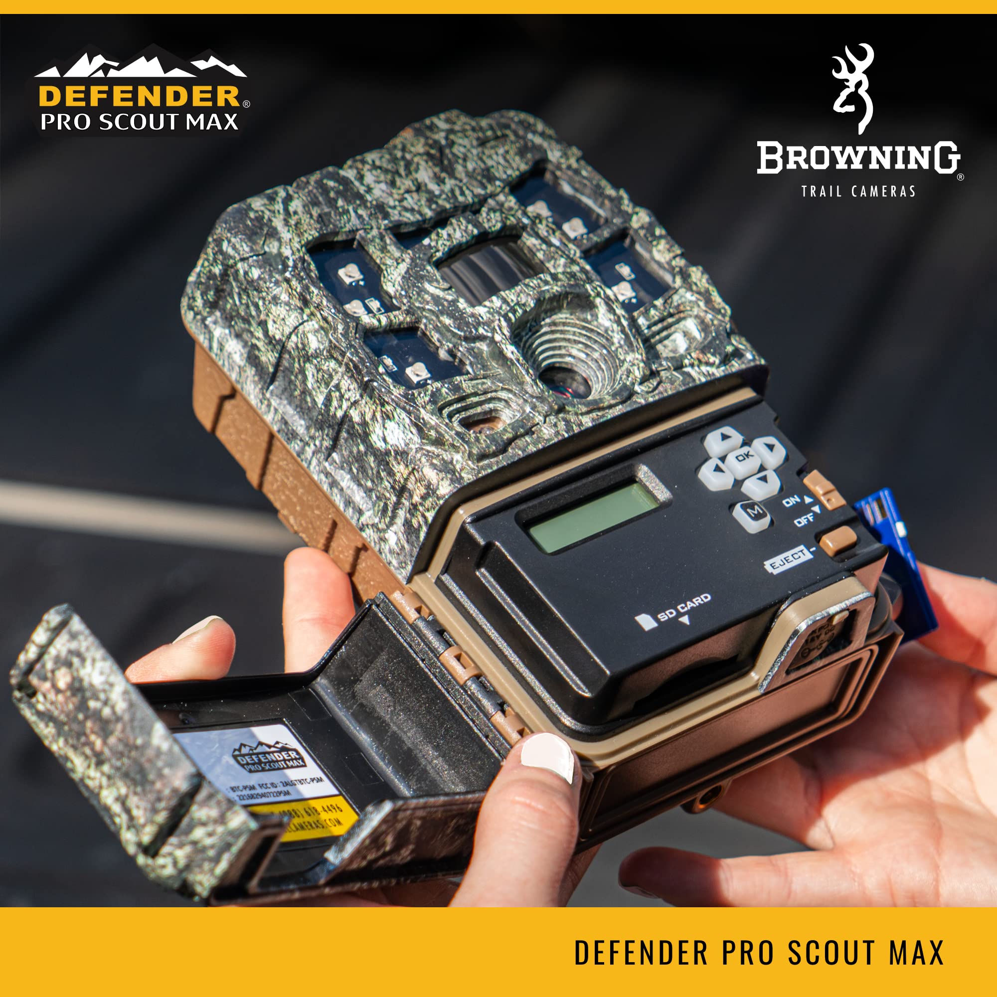 Browning Pro Scout Max 0.25s trigger speed for rapid wildlife captures.