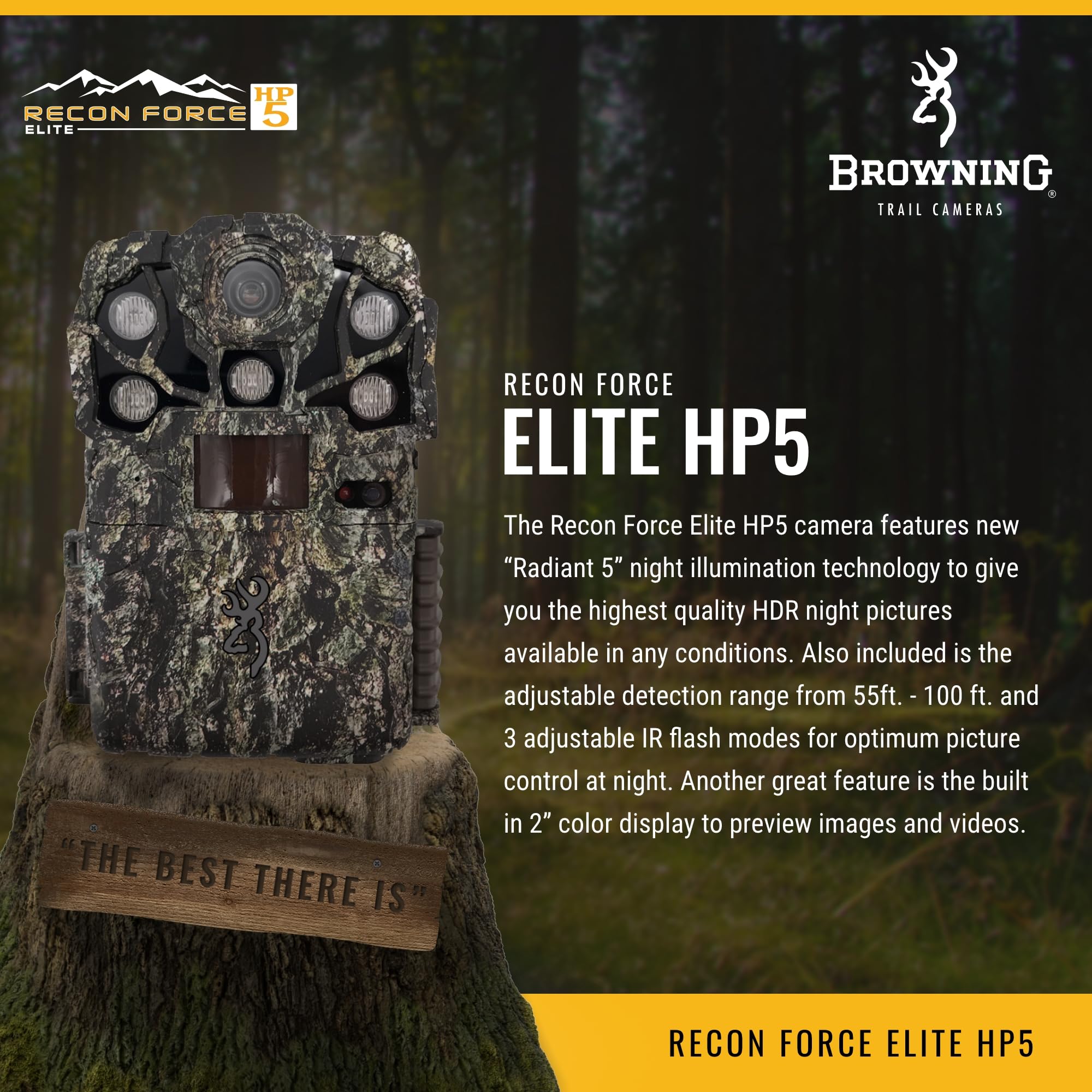 Browning Recon Force Elite HP5 night illumination demonstrates HDR night imaging capability