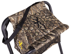 Browning SteadyReady chair angled-seat detail demonstrates hunter-ready comfort on long sits.