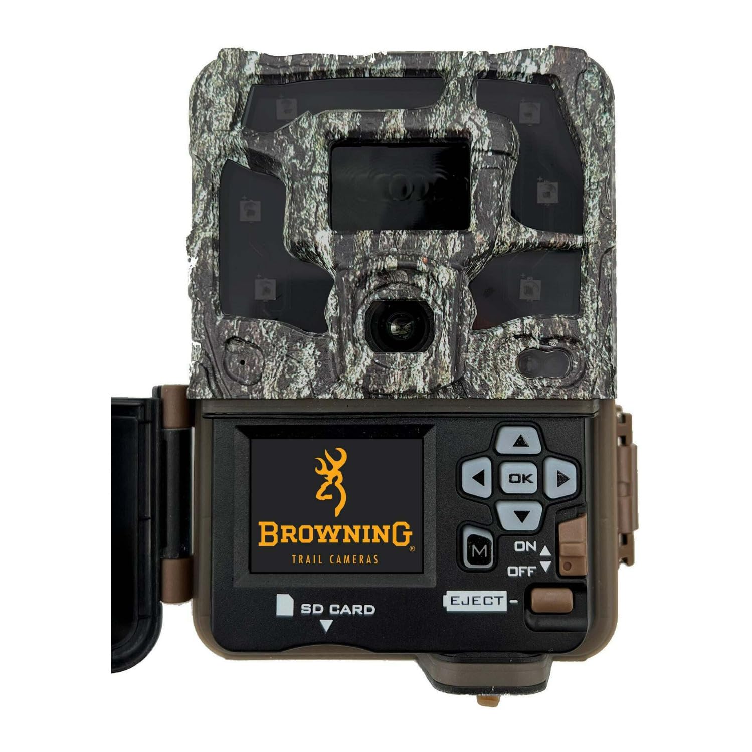 Browning Strike Force Pro X 1080 trigger-speed close-up highlighting instant action capture.