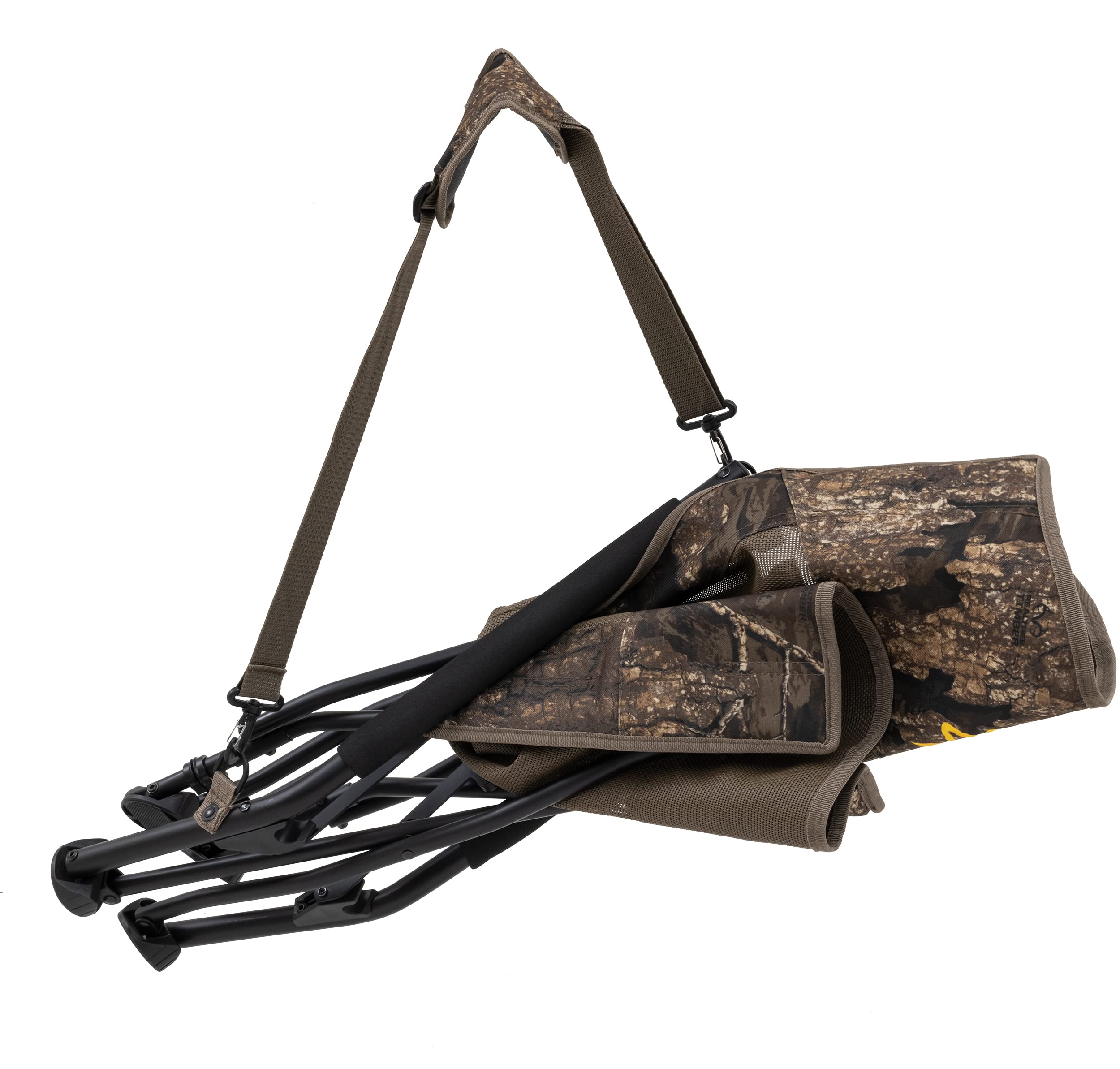 Browning Strutter chair extra-wide-seat improves comfort on rests.