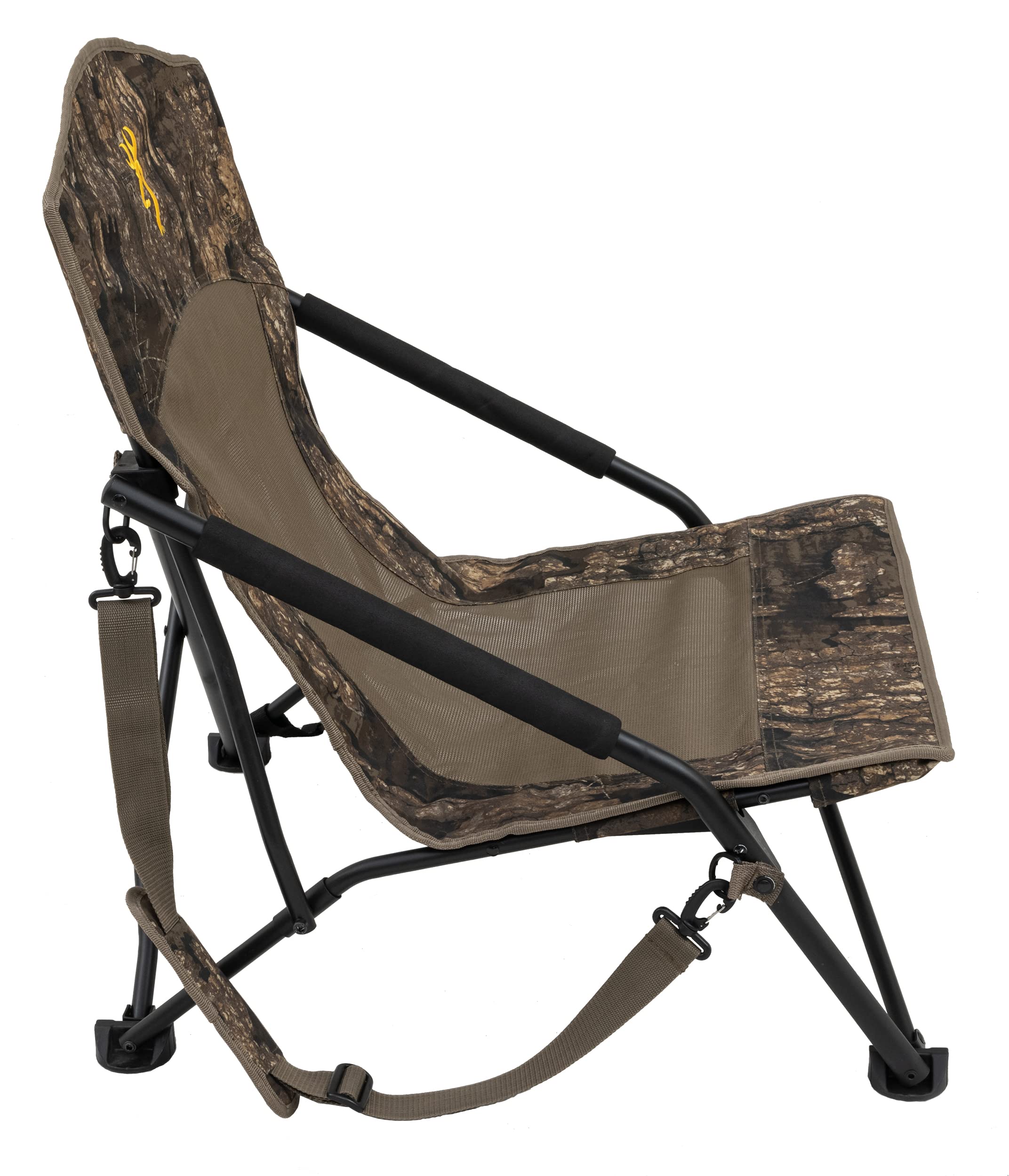 Browning Strutter chair padded-carry-strap for shoulder travel.