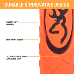 Browning Vinyl Training Dummy orange large side: floats reliably for water retrieves.
