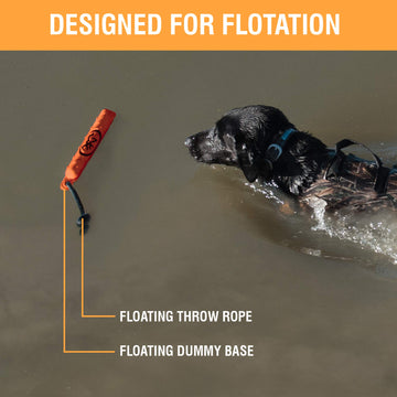 Browning Vinyl Training Dummy orange large textured surface improves grip.