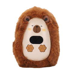 Brrnoo hand warmer plush brown front view, cozy texture for chilly days