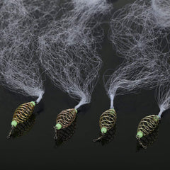 Brrnoo throw net with luminous beads for night fishing, improving visibility and targeting.