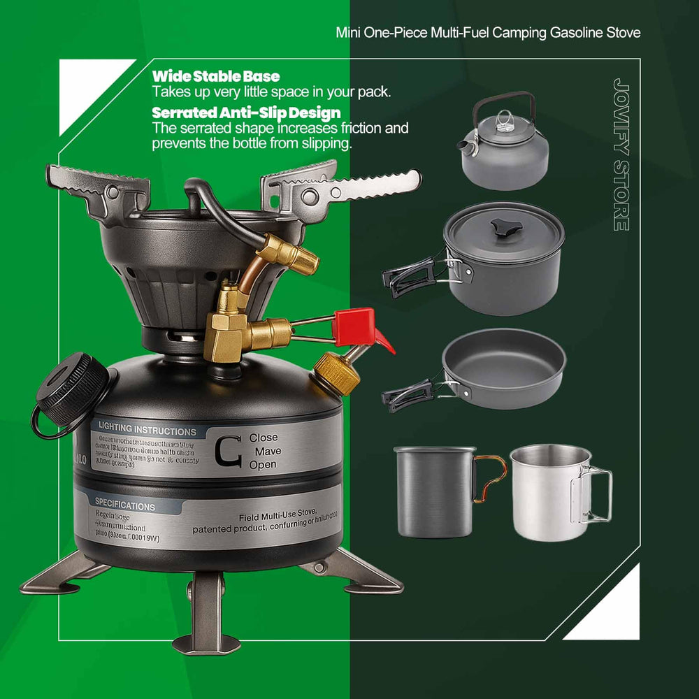 BRS-12A collapsible mount keeps stove stable and compact for storage