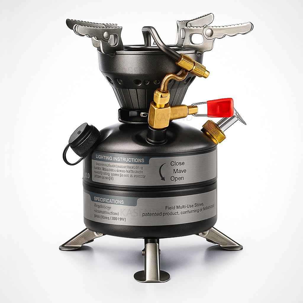 BRS-12A outdoor mini stove top view shows compact portability for camping