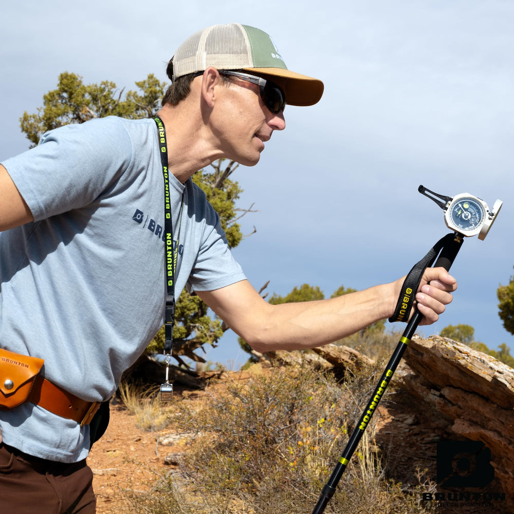 Brunton EVA grip and wrist strap for comfortable handling during long sessions.