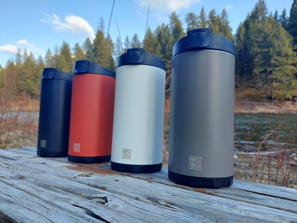 BruTrek Steel Toe 3.0 on-the-go coffee press ready for caffeine in motion