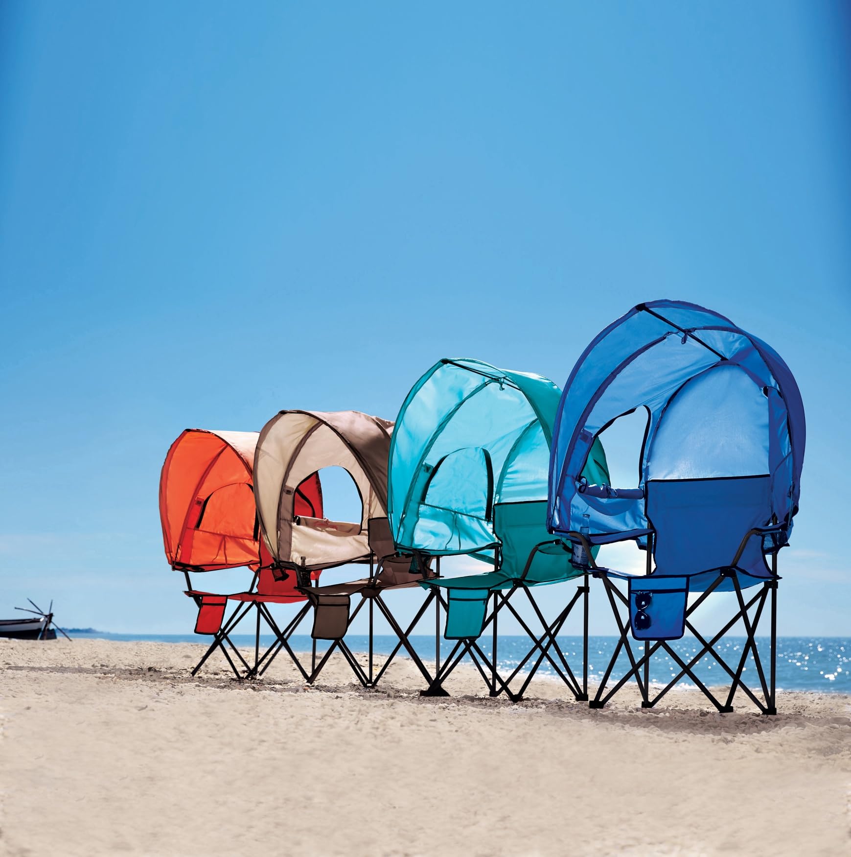 BrylaneHome chair with cupholder armrests keeps drinks within reach